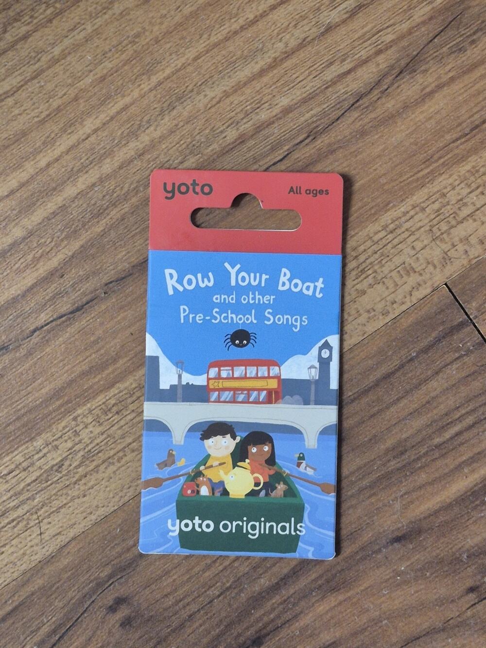 Yoto Player Row Your Boat and other Pre-School Songs Card
